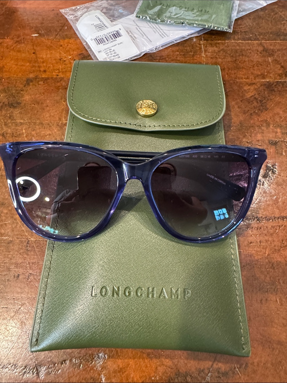 Longchamp Women's Sunglasses in Navy Blue - Picture 6 of 8